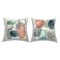 Earth Tone Obliques 2 PC Outdoor Printed Pillow Set Design by Carol Robinson, 18 x 7 x 18